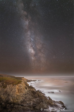 Headland with Galaxy