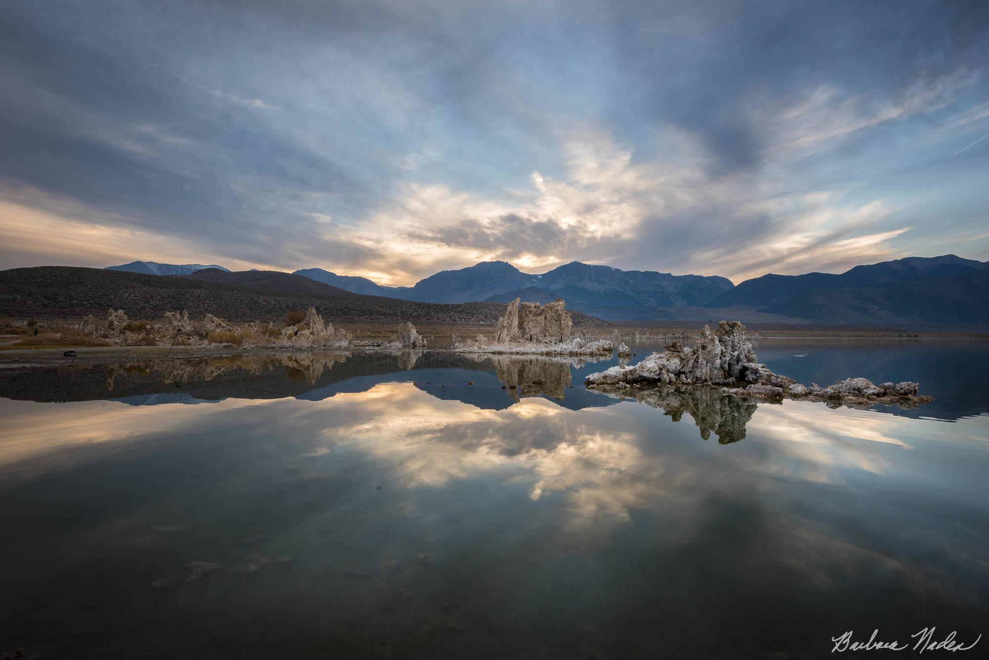 Tufa with Clouds - Mono Lake