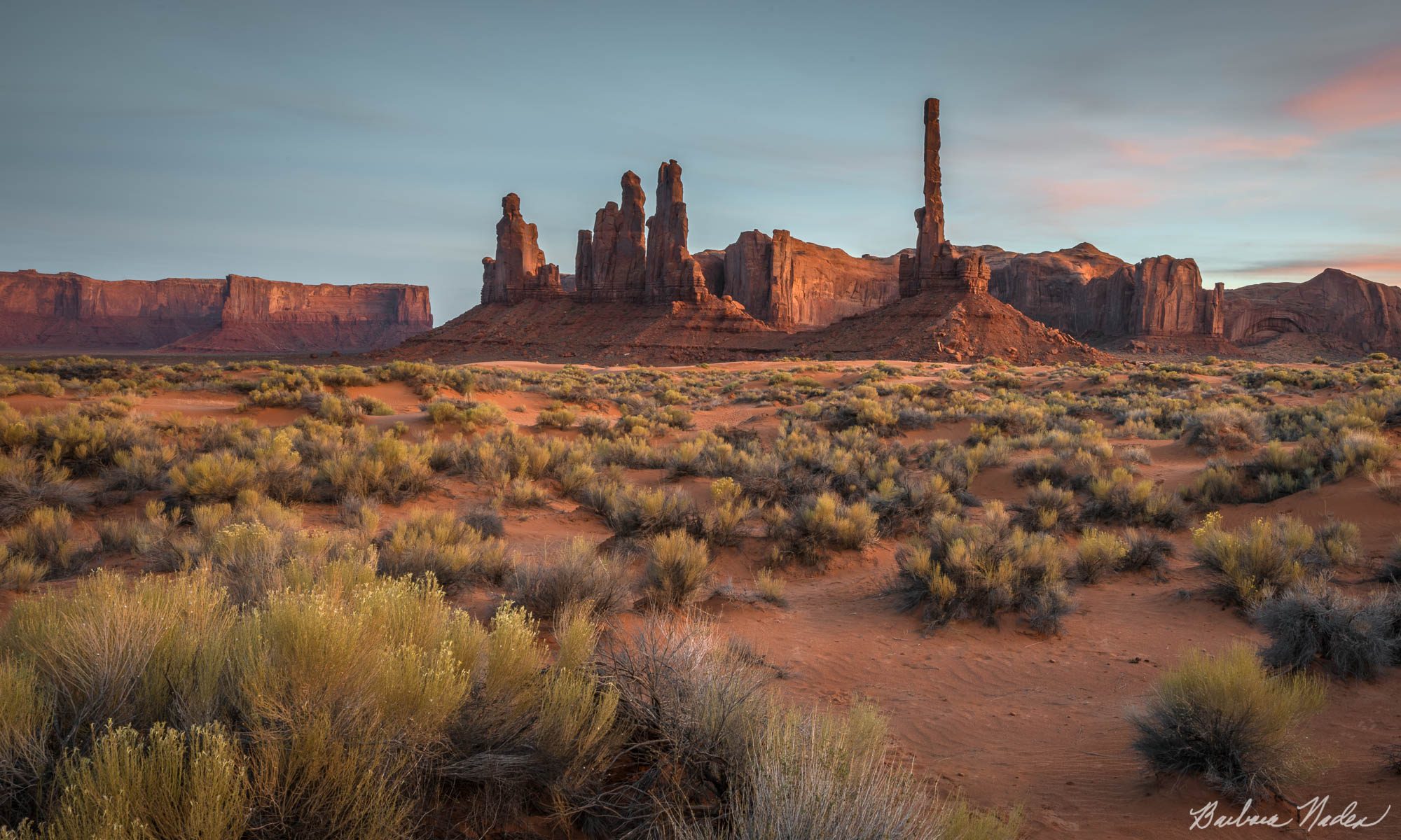 Pink Hour - Monument Valley