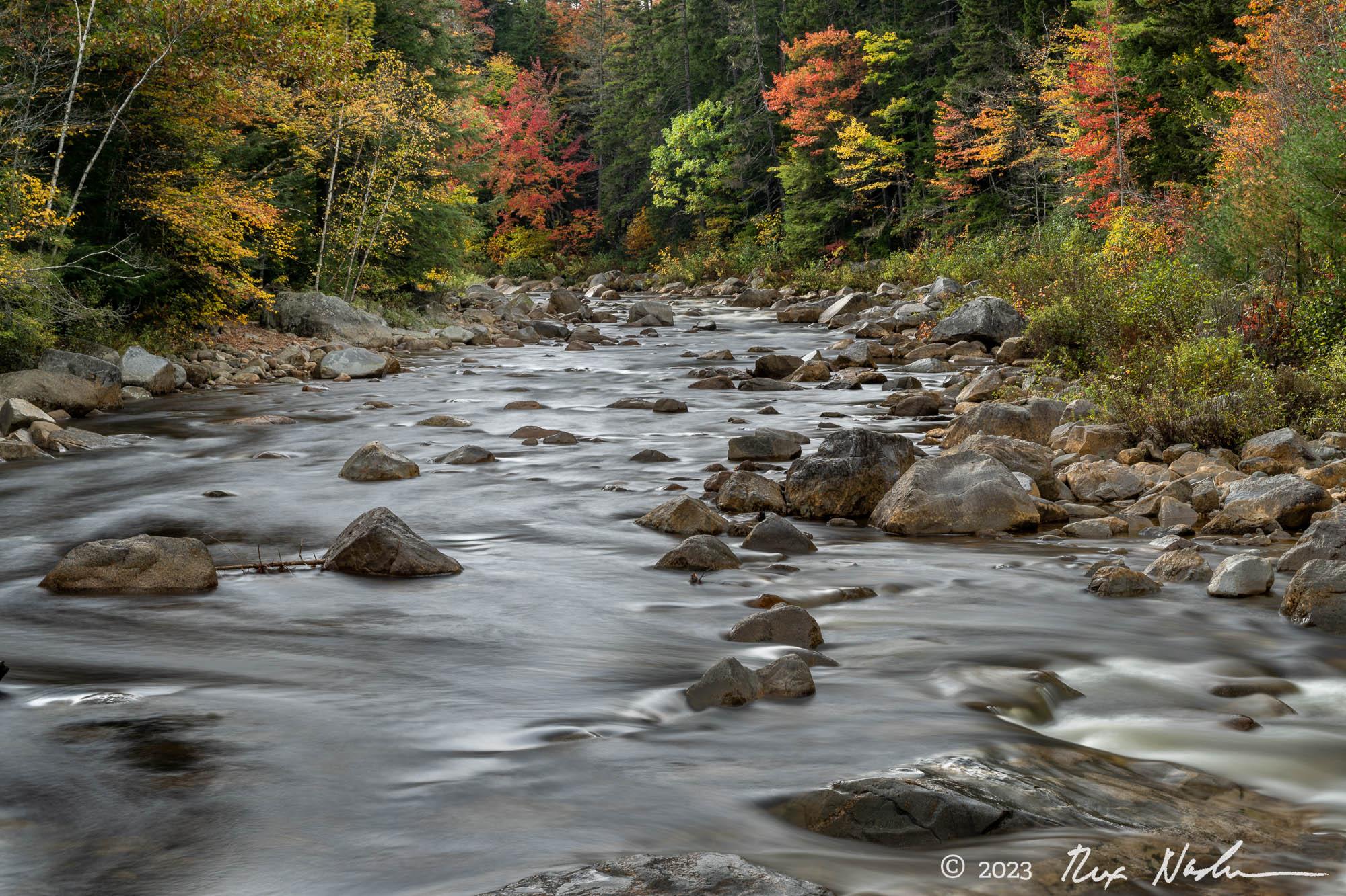 Smooth River, Autumn - White Mountains, NH